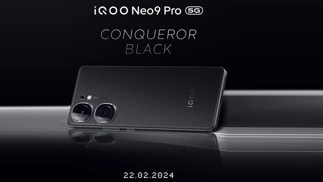 iQOO Neo 9 Pro இன Conqueror Black பதபப அதகரபபரவமக வளயடபபடடத