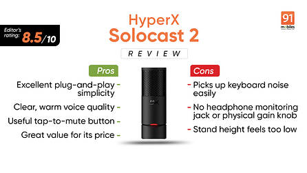 HyperX SoloCast 2 Review: Small Mic, Big Mouth Energy