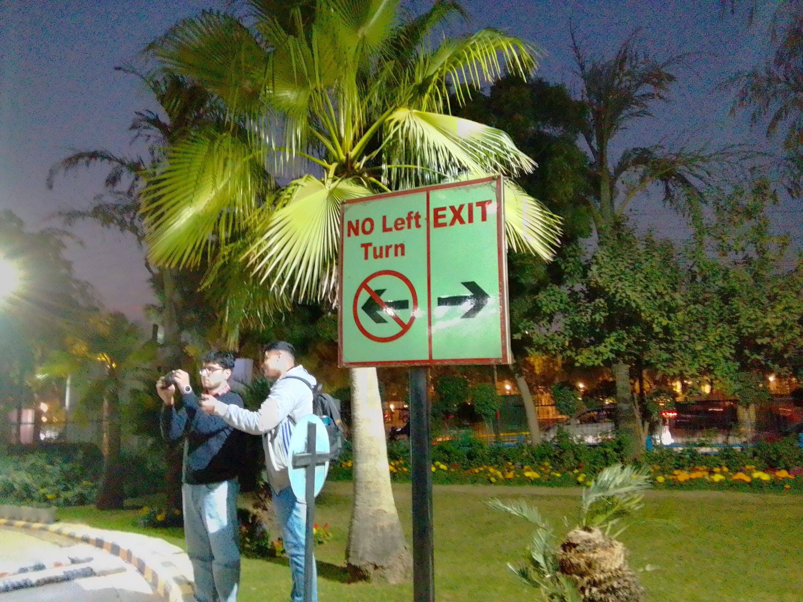 itel A100 night shot
