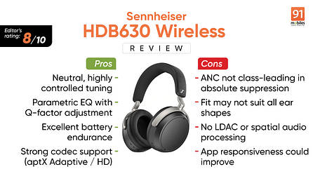 Sennheiser HDB630 Wireless review: wireless convenience meets audiophile precision