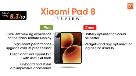 Xiaomi Pad 8 review: the new go-to Android tablet under Rs 35,000