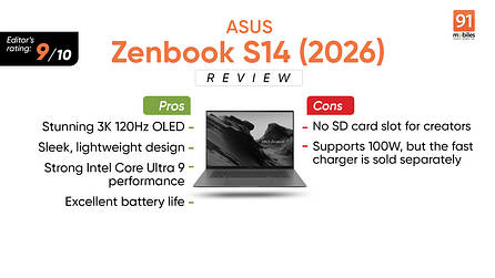 ASUS ZenBook S14 (UX5406) review: Practical premiumness for a price