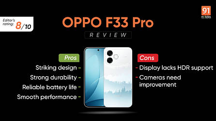 OPPO F33 Pro review: a design-first phone that turns heads