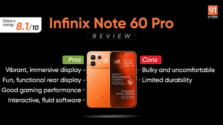 Infinix Note 60 Pro review: Good performance, fun rear display, mixed trade-offs