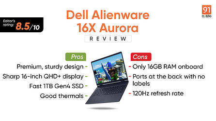 Dell Alienware 16X Aurora AC16250 review: great thermals, good performance