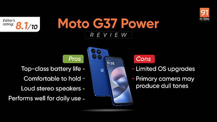 Moto G37 Power review: sticks to a tried and tested formula