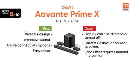 Boat Aavante Prime X review: A shape-shifting soundbar that packs a 700W punch