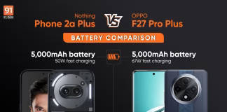 Nothing Phone 2a Plus Vs OPPO F27 Pro Plus – முழுமையான பேட்டரி ஒப்பீடு.