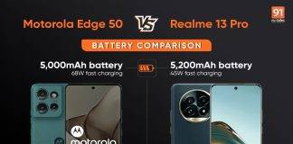Motorola Edge 50 vs Realme 13 Pro: ఏ ఫోన్ బ్యాటరీ మెరుగైనది?