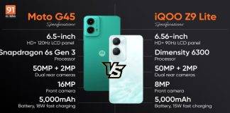 Moto G45 vs iQOO Z9 Lite: రెండు ఫోన్లలో ఏది కొనొచ్చు?