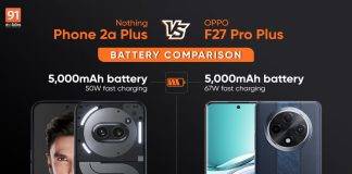 Nothing Phone 2a Plus vs OPPO F27 Pro Plus: ఏది బెటర్ బ్యాటరీ లైఫ్ ఇస్తుంది?