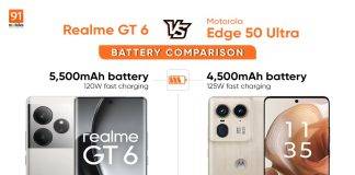 Realme GT 6 vs Motorola Edge 50 Ultra: ఏ ఫోన్ బ్యాటరీ బెటర్ బ్యాకప్ ఇస్తుంది?