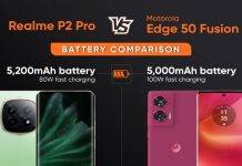 Realme P2 Pro vs Motorola Edge 50 Fusion: ఏ ఫోన్ బ్యాటరీ బెటర్ బ్యాకప్ ఇస్తుంది?