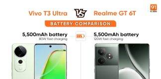 Vivo T3 Ultra vs Realme GT 6T: ఏ ఫోన్ బ్యాటరీ బెటర్ బ్యాకప్ ఇస్తుంది?