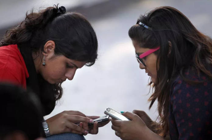 Girl using Smartphone