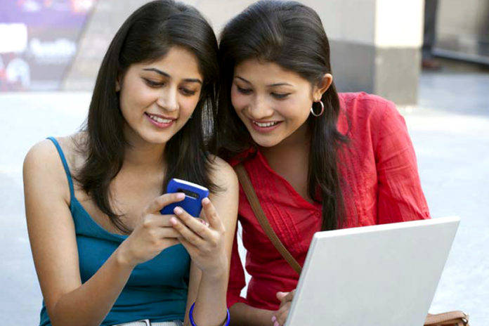 girl with phone indian 13
