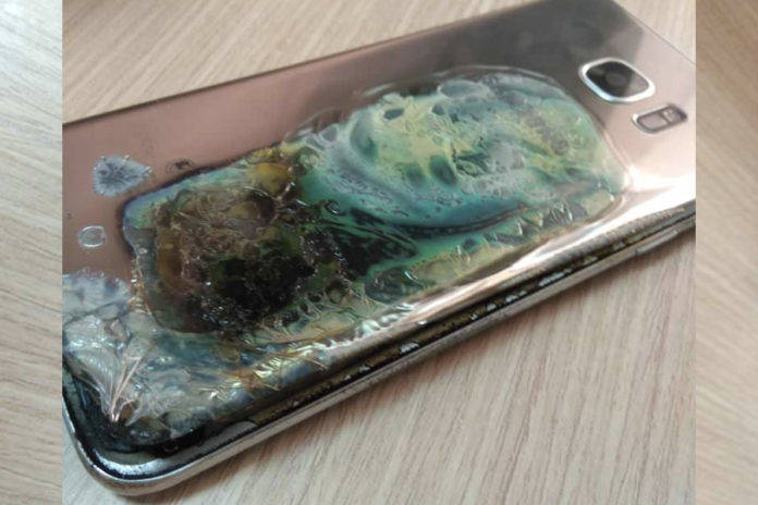samsung galaxy s7 edge fire