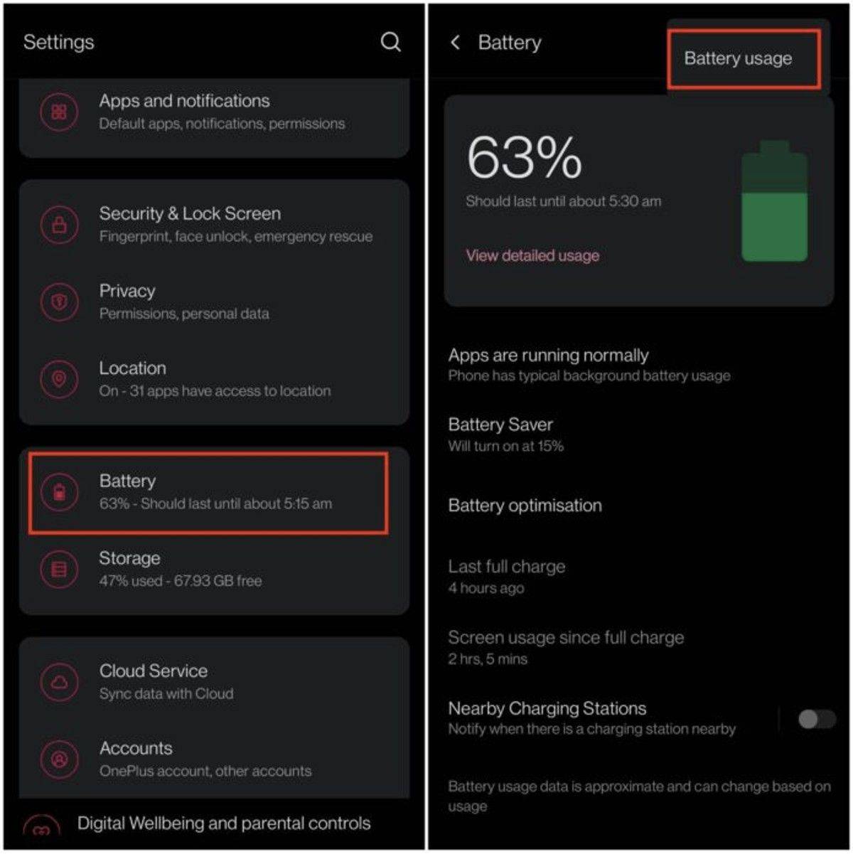 Android Battery Health Check From Settings Menu
