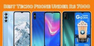 best tecno smartphone under 7000