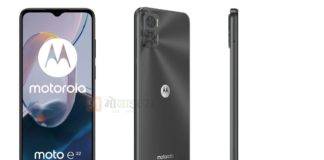 Moto E22 renders