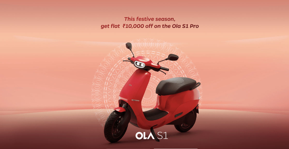 10000 Rs Discount On Ola Electric S1 Pro Festive Offer 