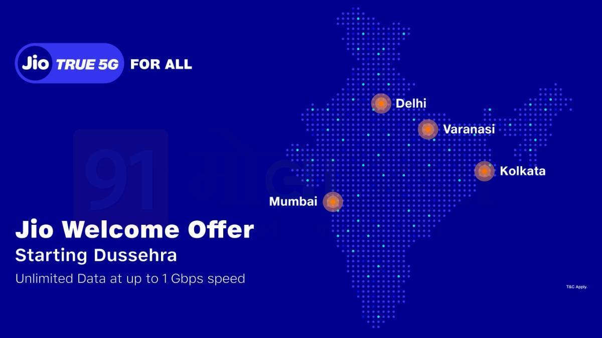 Jio 5G Launch Speed 1gbps Unlimited 5g Data 5g Sim
