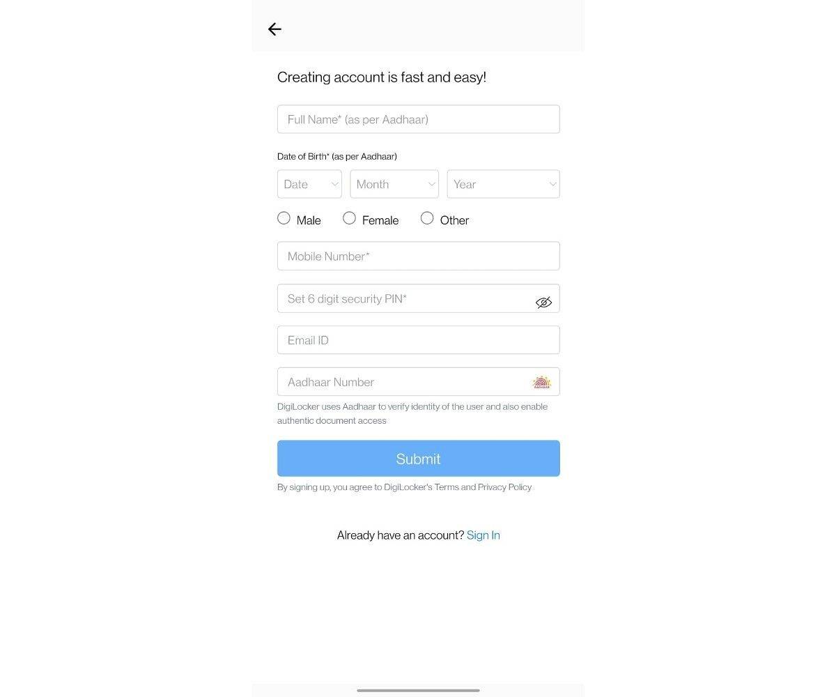 how to start digilocker
