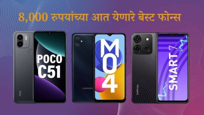 Best phones under 8000 rupees