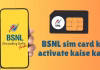 BSNL च्या सिम कार्डला सक्रिय कसे करावे (2024), जाणून घ्या येथे सोपा मार्ग