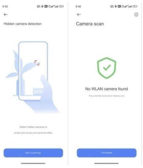 Tangkapan layar pada antarmuka HyperOS 2.0, menampilkan cara Camera Scan bekerja.