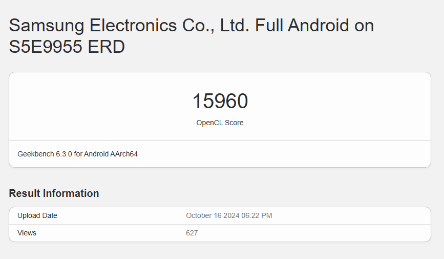 exynos 2500 skor geekbench 6 opencl