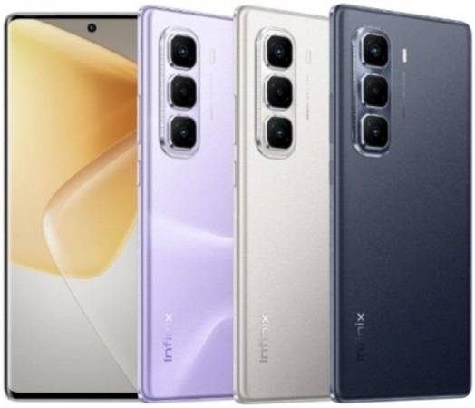 Desain bodi Infinix Hot 50 Pro Plus, hadir dalam tiga varian warna