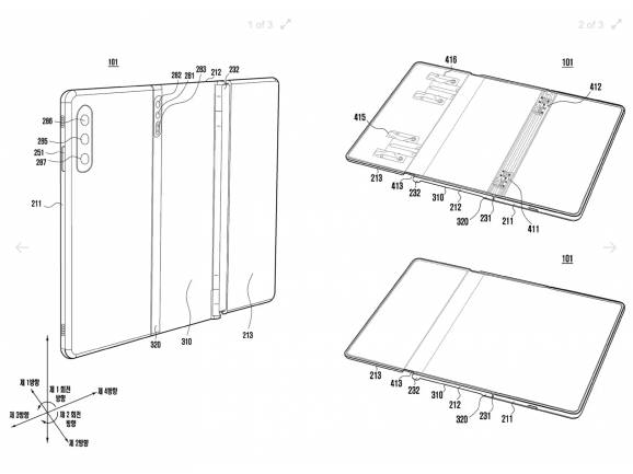 paten hp lipat tiga dari samsung