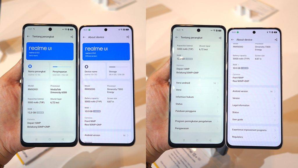 Realme 13 5G Vs Realme 13 Plus 5G, Apa Saja Bedanya?