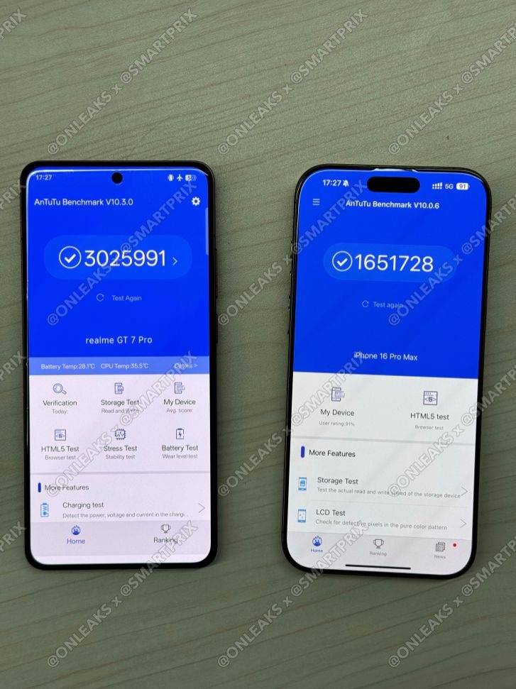realme gt 7 pro vs iphone 16 pro max