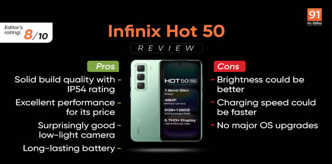 infinix hot 50 review