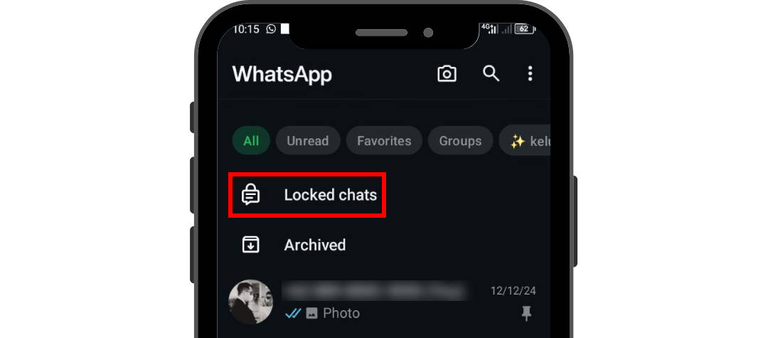 cara mengunci chat whatsapp