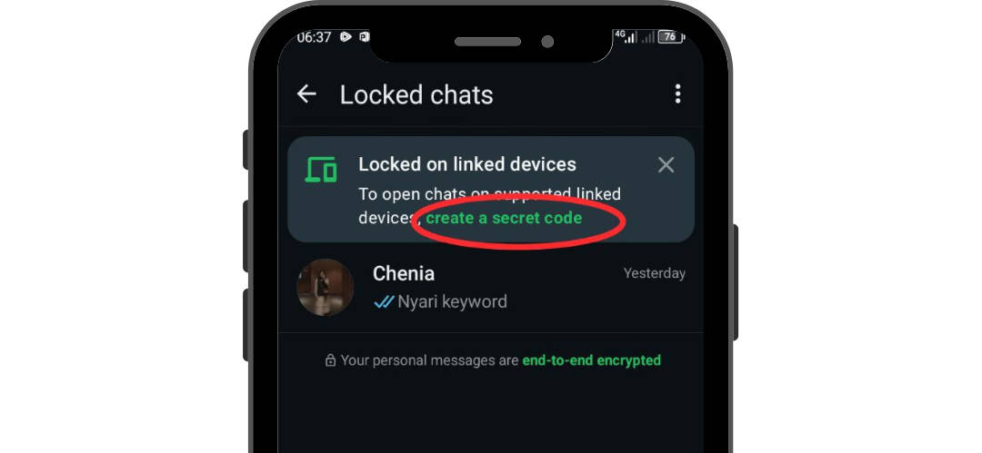 cara mengunci chat whatsapp