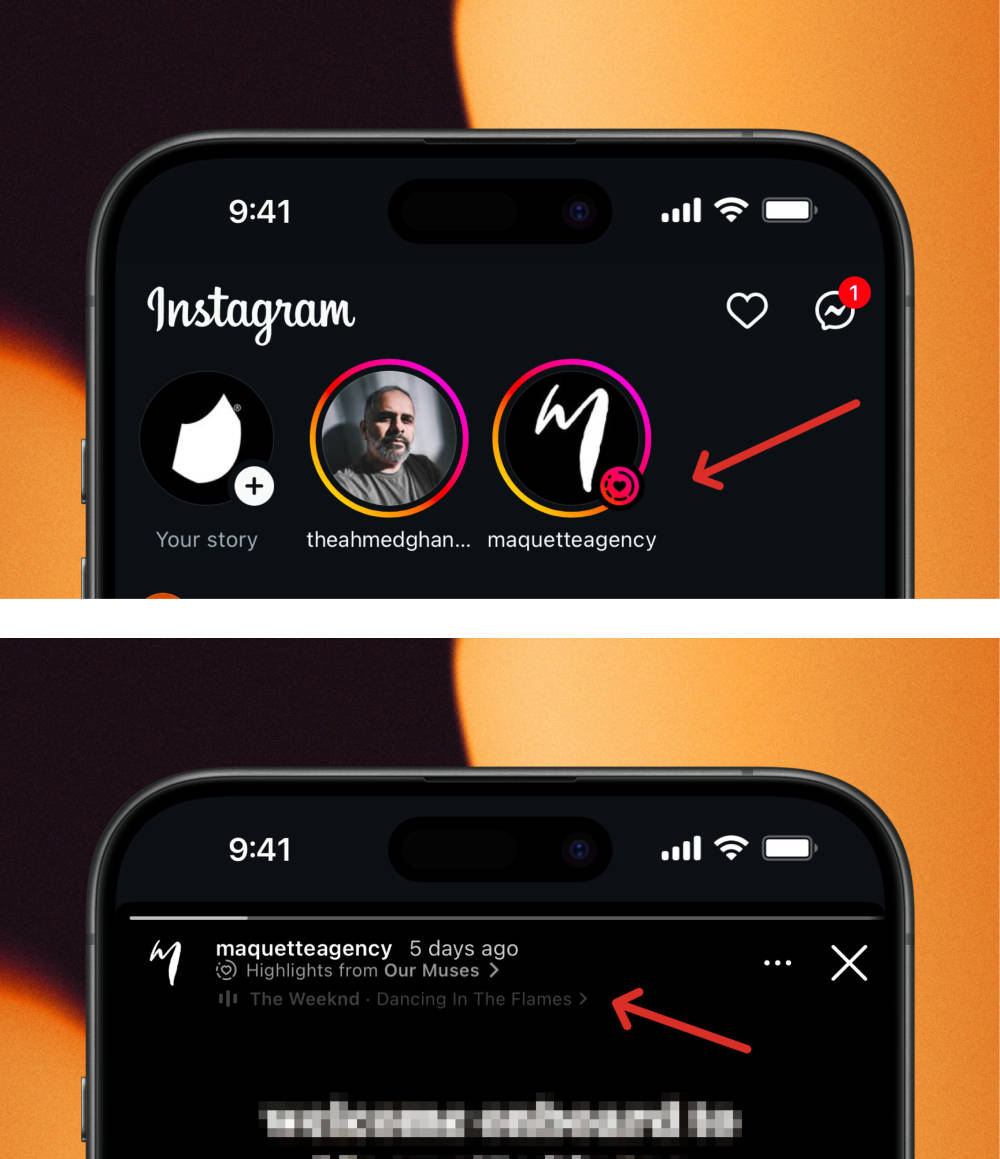 Tangkapan layar penampilan fitur Story Highlights di Instagram.