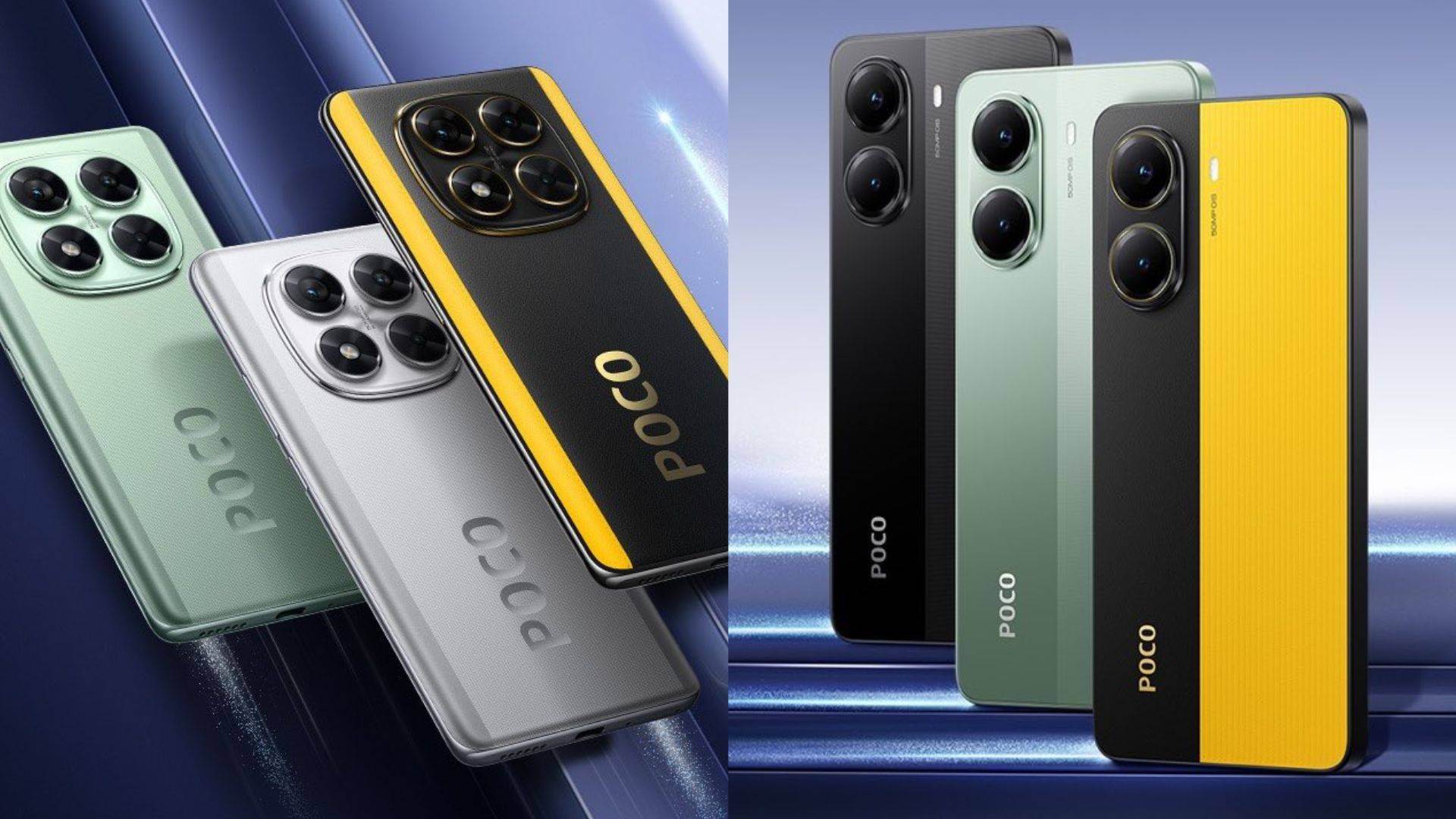 Poco X7 (kiri), Poco X7 Pro (kanan).