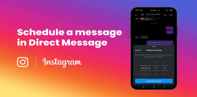 Instagram Rilis Fitur Jadwal Pengiriman Pesan DM, Begini Cara Pakainya Instagram sekarang bisa menjadwalkan pesan di DM.