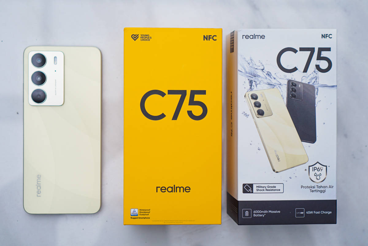 Unboxing dan Hands-on Realme C75, HP Tangguh Bersertifikasi IP69