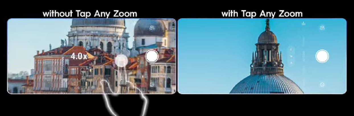 Fitur Tap Any Zoom Dual Prism Telephoto. Sumber: Tecno.