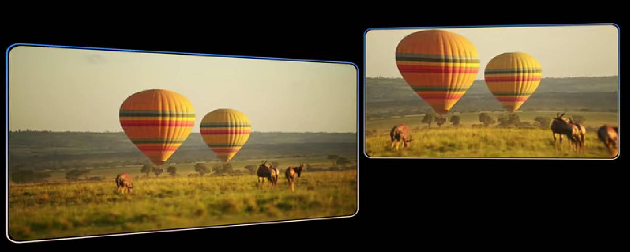 Fitur Telephoto Sweep, dapat memperluas bidang pandang hasil telefoto. Sumber: Tecno.
