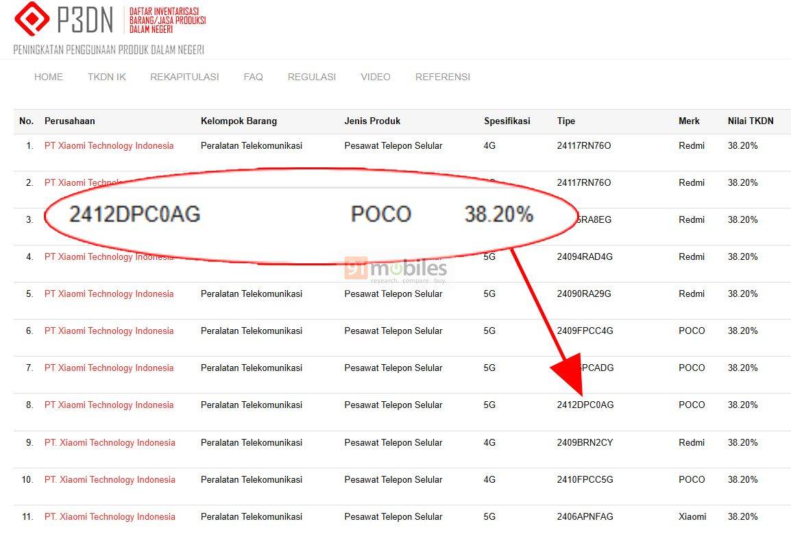 Poco X7 Pro tayang di laman sertifikasi TKDN.
