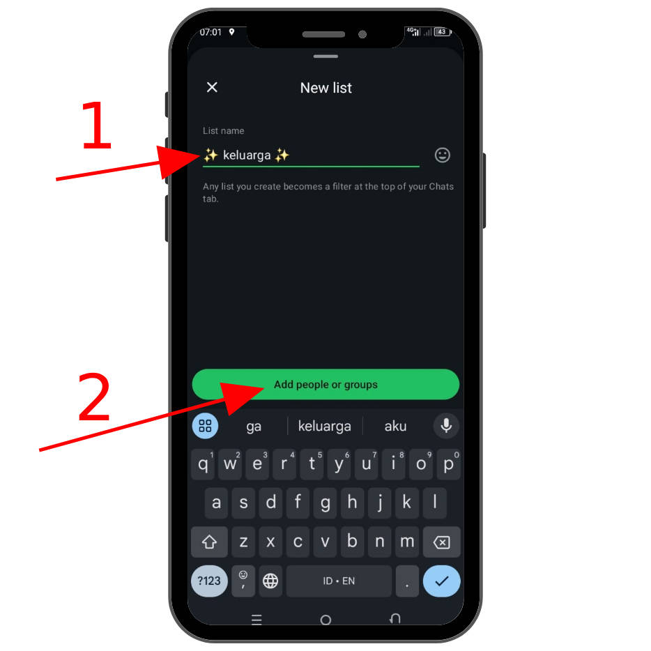 whatsapp list