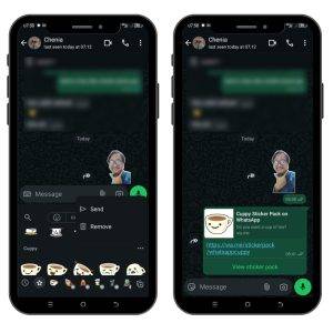 Kini sticker pack di WhatsApp bisa dikirim via chat.