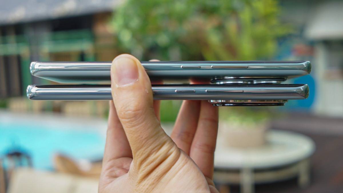 Tampilan samping dari Redmi Note 14 Pro 5G dan Redmi Note 14 Pro Plus 5G.