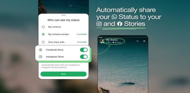WhatsApp Bakal Bisa Bagikan Update Status ke Instagram dan Facebook