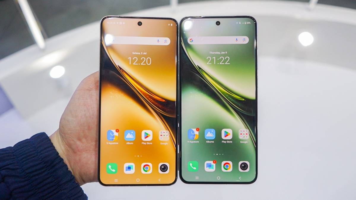 Vivo X200 Pro (kiri), Vivo X200 (kanan)